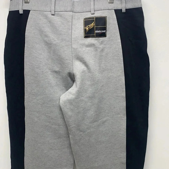 Roberto Cavalli Sport Jogger Pants Pant Striped Gray Black New Mens Size Large - Picture 7 of 14